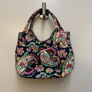 Vera Bradley Womans Mini Tote Bag in Petal Paisley Shoulder Bag Retired